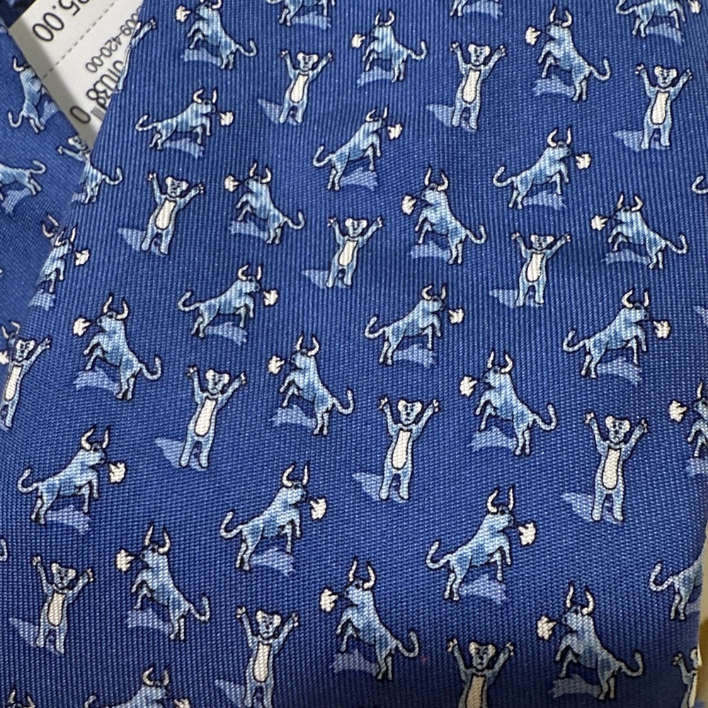 Vineyard Vines Navy Blue Patterned Tie - Picture 2 of 4